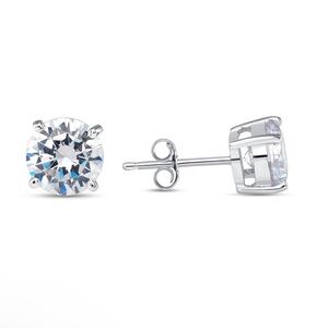 925 Sterling Silver Cubic Zirconia Studs Earrings